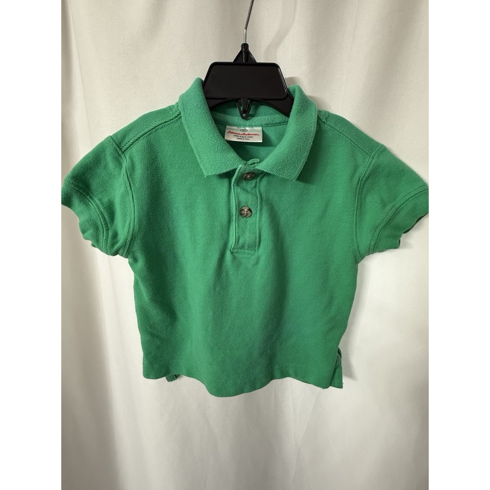 Hanna Andersson Cotton Polo Shirt Girls Size 9-12 Months Short Sleeve G20